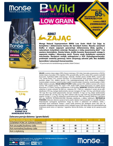 CAT BWILD ADULT HASE 1,5 kg