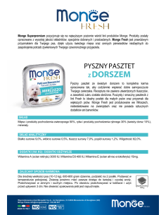 MONGE FRESH PASZTET Z DORSZEM 100g 2