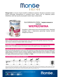 MONGE FRESH ADULT WIEPRZOWINA 400g 2