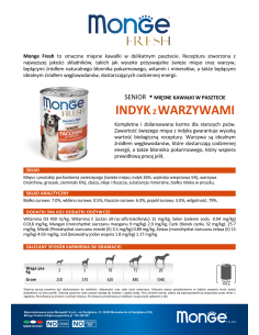 MONGE FRESH SENIOR TURKEY WITH VEGETABLES 400g 2