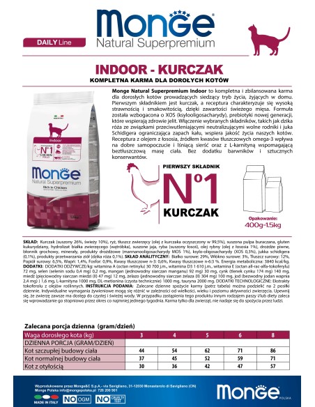 CAT INDOOR CHICKEN 400G