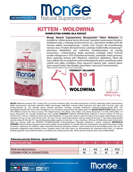 KITTEN Rind 400g