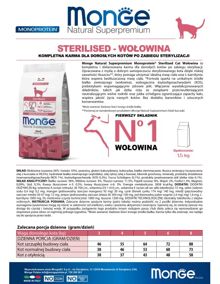 CAT STERILIZED BEEF 1.5kg