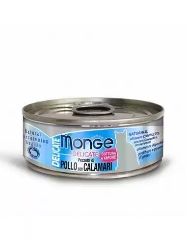 MONGE DELICATE KURCZAK Z KALMARAMI 80G