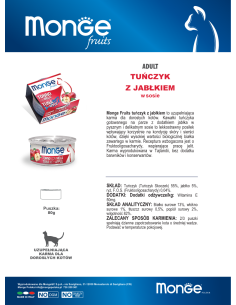 MONGE FRUCHT THUNFISCH MIT APFEL 80G 2