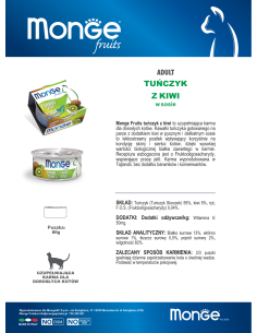 MONGE FRUIT TUŃCZYK Z KIWI 80G 2