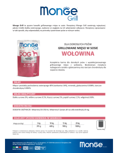 MONGE GRILL-MEAT PIECES WITH BEEF 100g 2