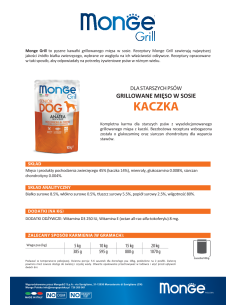 MONGE GRILL SENIOR - ENTENFLEISCHSTÜCKE 100g 2