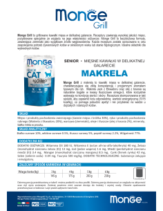 MONGE GRILL Makrele Senior 85g 2