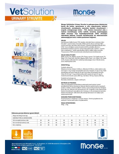 VETSOLUTION CAT-URINARY STRUVITE 1,5KG