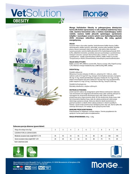 VETSOLUTION CAT-OBESITY 400G