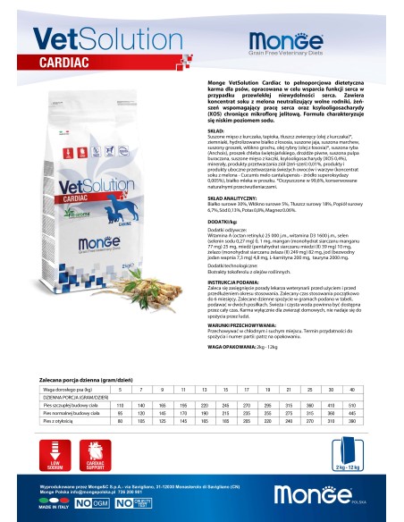 VETSOLUTION DOG-CARDIAC 2KG