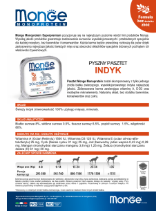 MONGE DOG SOLO INDYK 150g 2