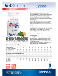 OUTLET MONGE VETSOLUTION DOG- JOINT MOBILITY 2KG 2