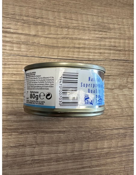 OUTLET MONGE JELLY TUNA MIT WEISSEM FISCH IN EINEM JELLY 80G