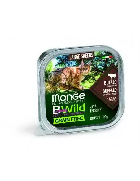 OUTLET MONGE BWILD GRAIN FREE PATE WITH buffalo 100g