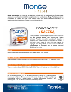 OUTLET MONGE FRESH PATE MONGE MIT ENTE 100g 2