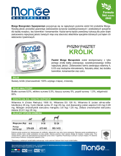 OUTLET MONGE DOG SOLO KANINCHEN 150g 2