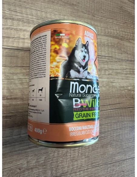 OUTLET MONGE BWILD GRAIN FREE SALMON 400g