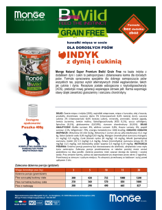 OUTLET MONGE BWILD GRAIN FREE TÜRKEI 400g 2