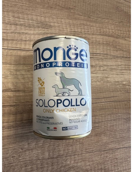 OUTLET MONGE DOG SOLO CHICKEN 150g