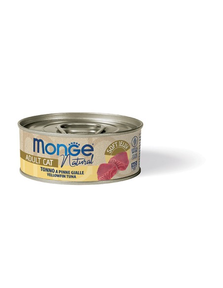 MONGE NATURAL TUŃCZYK ŻÓŁTOPŁETWY w galarecie 80g