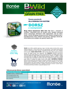 OUTLET BWILD GRAIN FREE PASZTET Z DORSZEM 100g 2