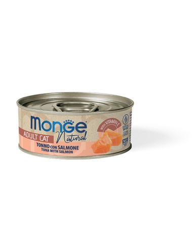 MONGE NATURAL TUŃCZYK Z KURCZAKIEM I ŁOSOSIEM w...