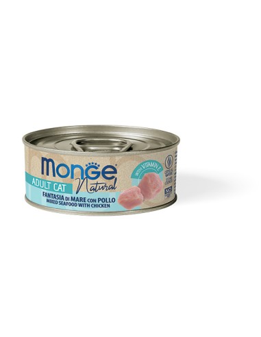 MONGE NATURAL OWOCE MORZA Z KURCZAKIEM w sosie 80G