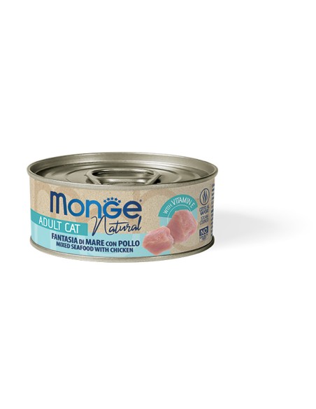 MONGE NATURAL SEAFOOD WITH CHICKEN 80G