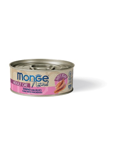 MONGE NATURAL THUNFISCH MIT ANCHOVIS in Gelee 80G