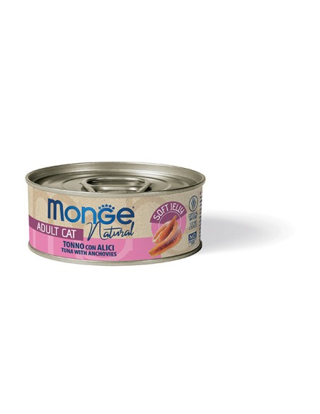 MONGE NATURAL THUNFISCH MIT ANCHOVIS in Gelee 80G