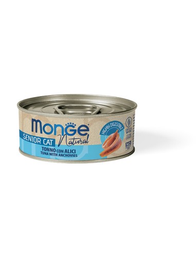 MONGE SENIOR Tuna with sprats 80g