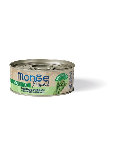 MONGE NATURAL KURCZAK ZE SZPARAGAMI w sosie 80G