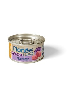 MONGE DOG NATÜRLICHES HÄHNCHEN MIT RINDFLEISCH 95g
