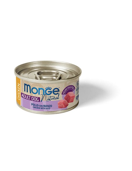 MONGE DOG NATURAL CHICKEN WITH BEEF 95g