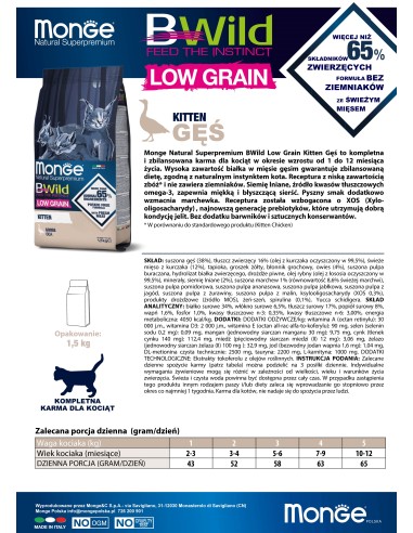 OUTLET BWILD KITTEN GOOSE 1.5 kg