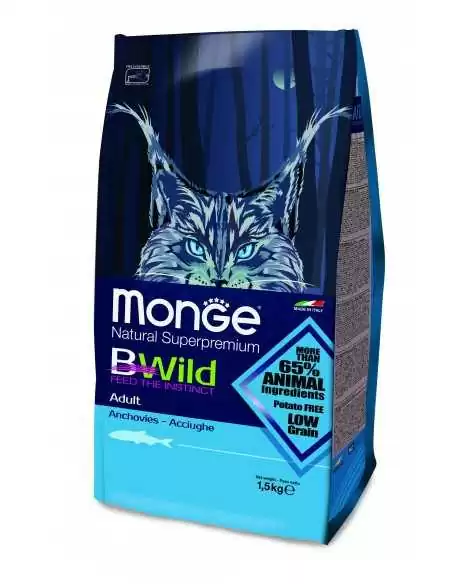 OUTLET CAT BWILD ADULT ANCHOIS (szprotki) 1,5kg