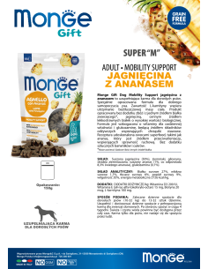 OUTLET Monge Gift Super "M" Dog Adult Lamm mit Ananas 150g 2