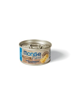 MONGE DOG NATURAL PUPPY & JUNIOR TUNA WITH CHEESE 95g