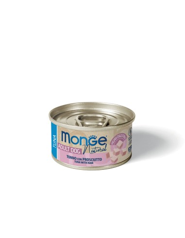 MONGE DOG NATURAL Tuńczyk Z Szynką 95g