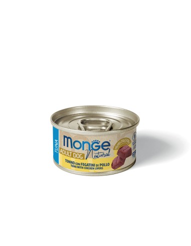 MONGE DOG NATURAL TUNA WITH CHICKEN LIVERS 95g