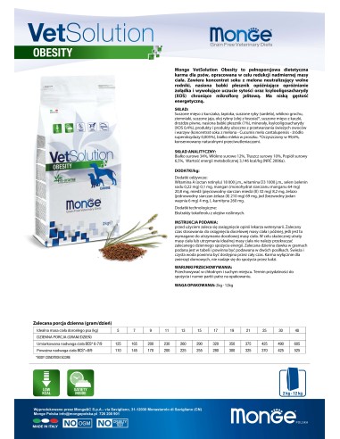 OUTLET VETSOLUTION DOG-OBESITY 2KG