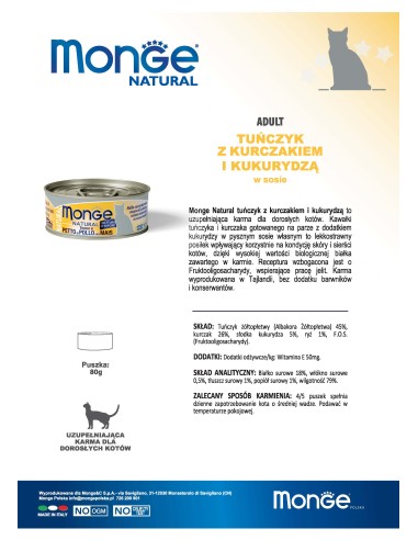 copy of MONGE NATURAL TUNA WITH CHICKEN AND...