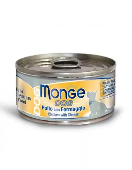 OUTLET MONGE DOG NATÜRLICHES HÄHNCHEN MIT KÄSE 95g