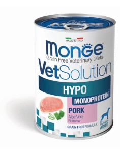 MONGE VETSOLUTION DOG- HYPO MONOPROTEIN WIEPRZOWINA 400g