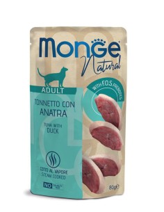 MONGE NATURAL TUNA WITH DUCK IN JELLY 80G