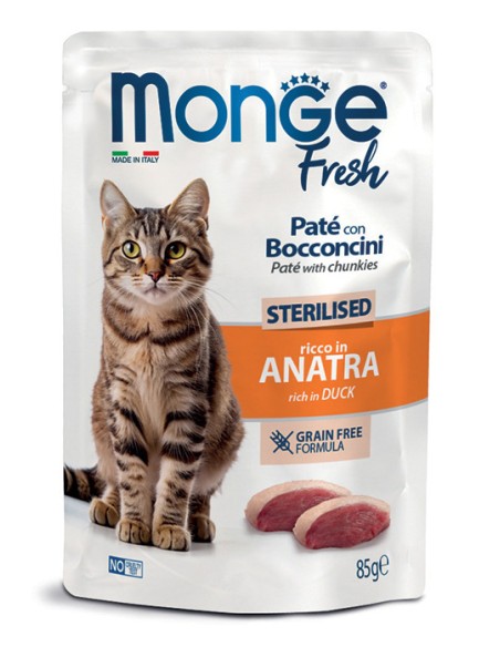 MONGE FRESH Z KACZKĄ 85g dla sterylizowanych kotów