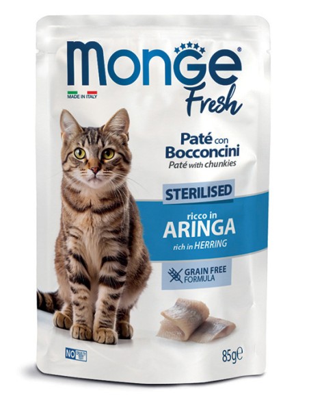 MONGE FRESH WITH HERRING 85g sterilised