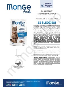 MONGE FRESH WITH HERRING 85g sterilised 2